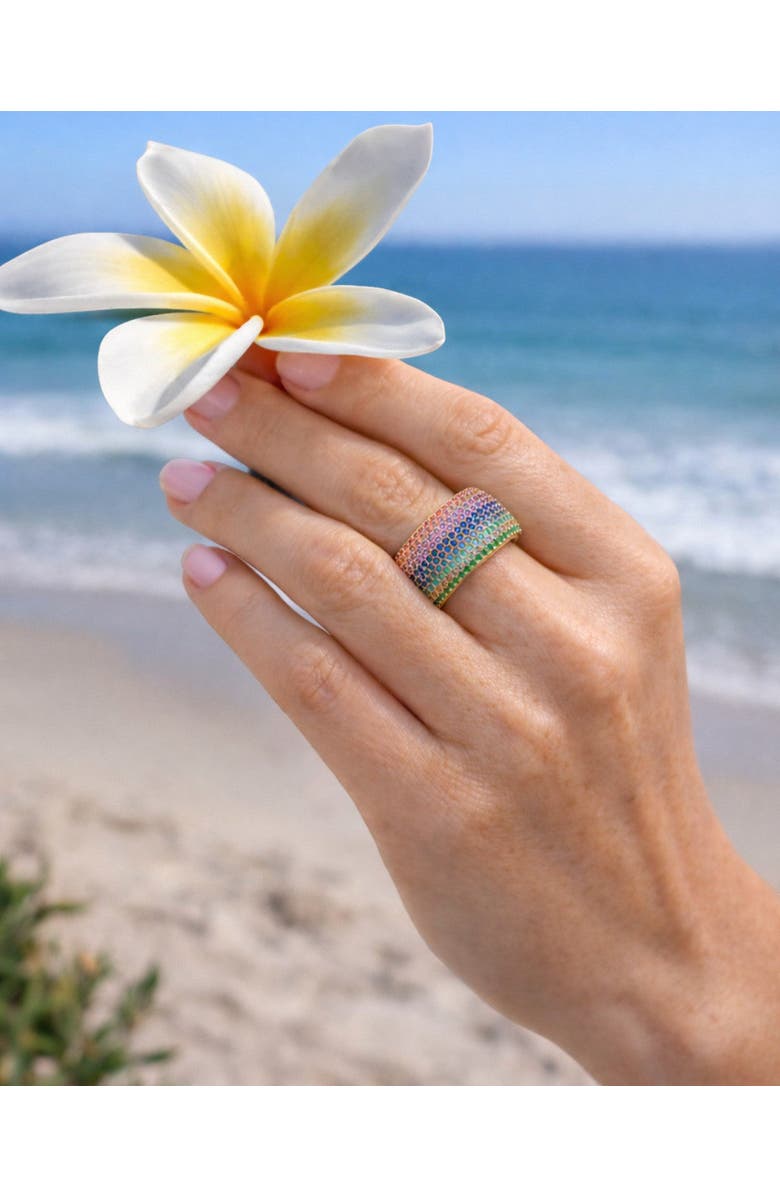NATIVE GEM Billionaire Ring, Alternate, color, Rainbow Blossom