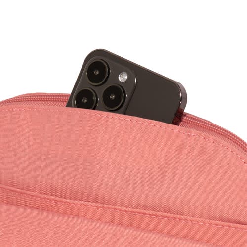 Baggallini Coastal Flip Lock Crossbody Bag In Terracotta