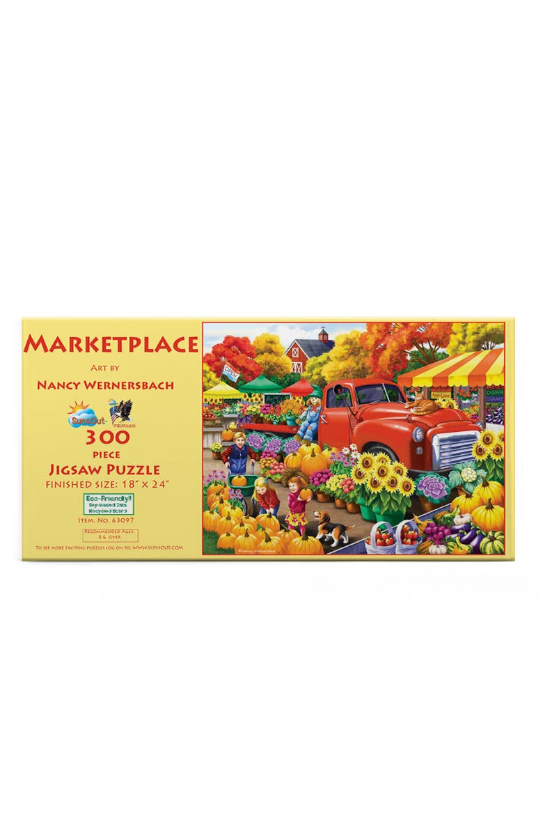 Marketplace 300 piece Jigsaw Puzzle for Adults, Alternate, color, Multicolor
