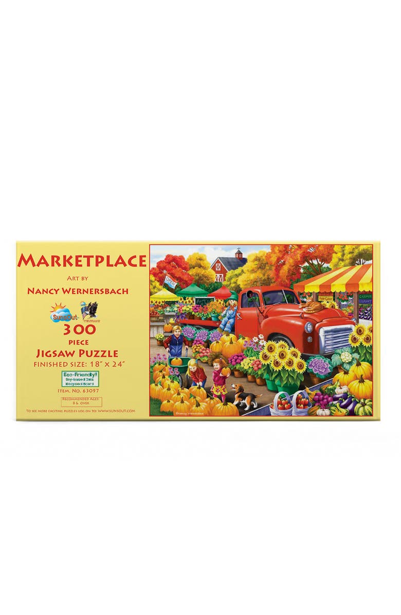 Sunsout Marketplace 300 piece Jigsaw Puzzle for Adults, Alternate, color, Multicolor