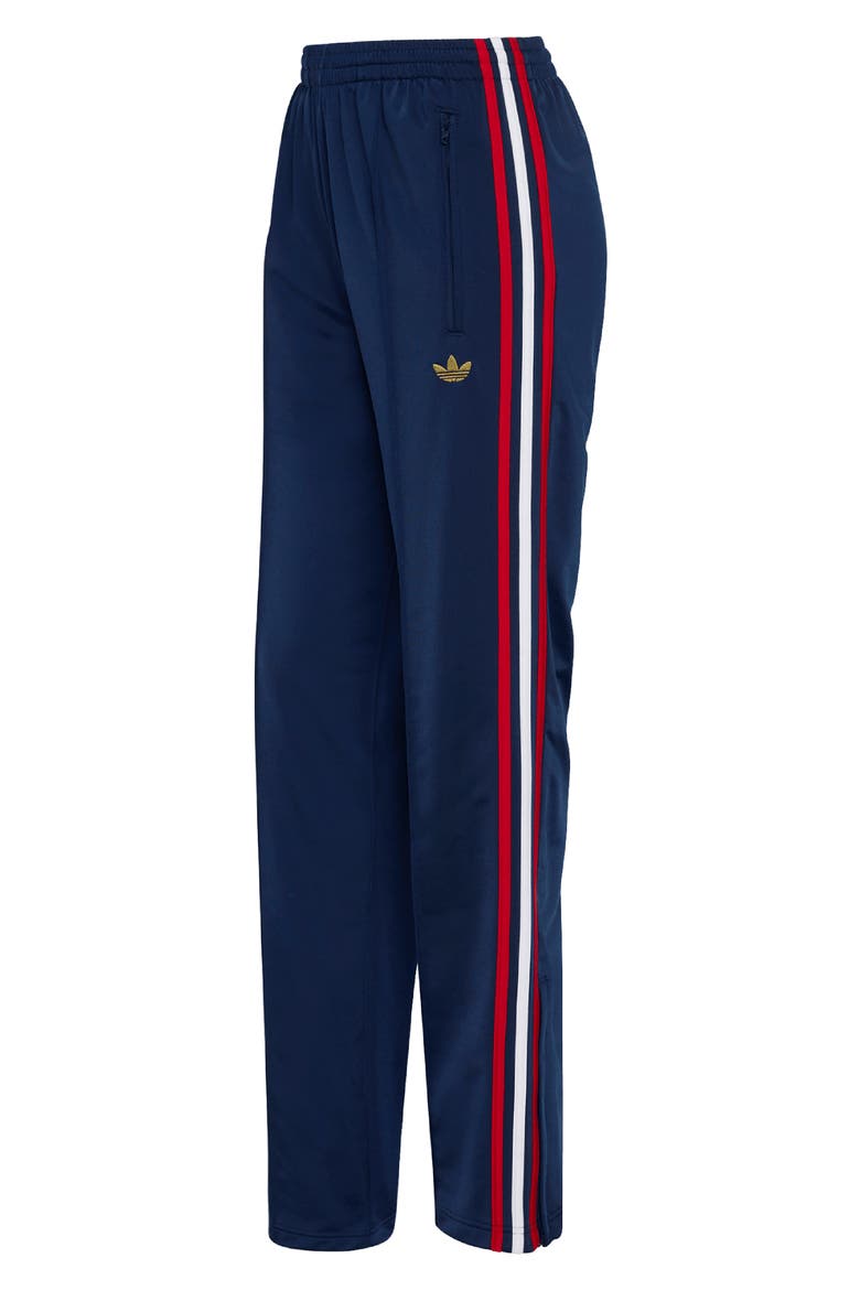 Firebird Recycled Polyester Track Pants, Alternate, color, NIGHT INDIGO/ SCARLET/ WHITE