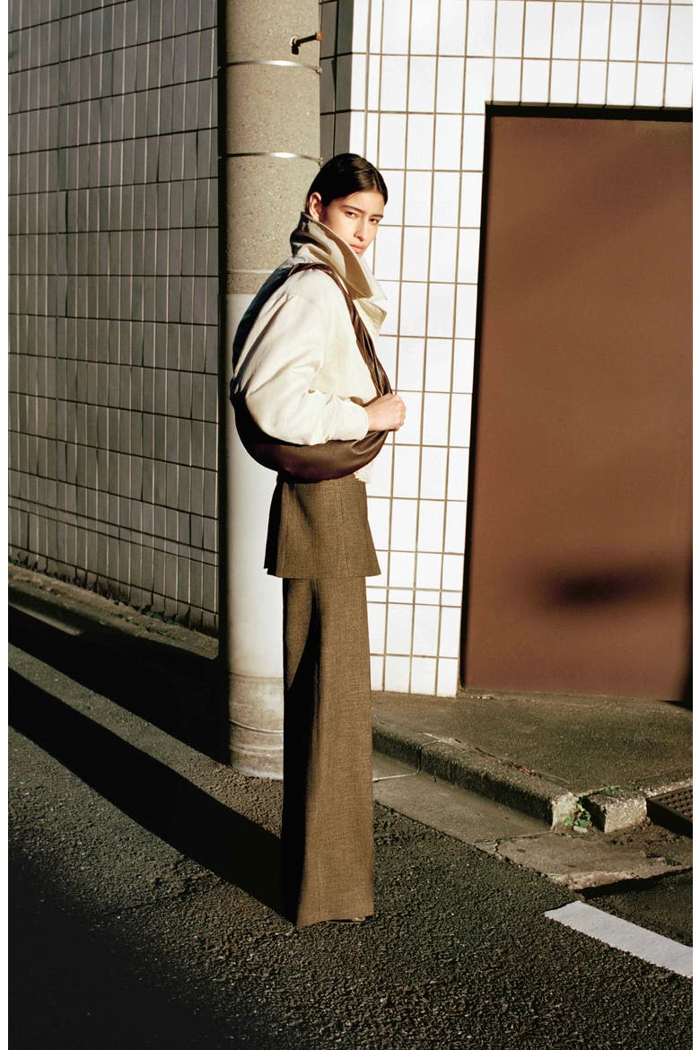 Flecked Suit Pants, Alternate, color, CHOCOLATE