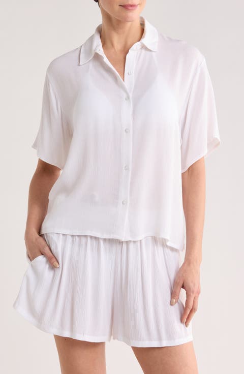 Easy Gauze Cover-Up Shirt