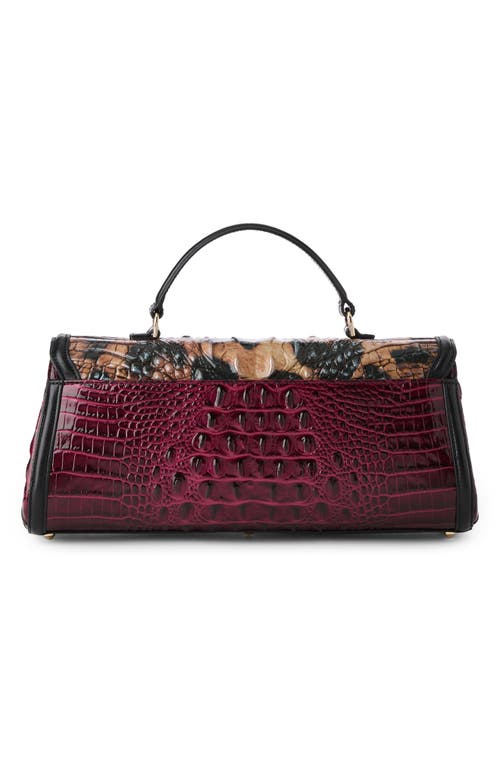Brahmin Dayan Croc Embossed Leather Top Handle Bag