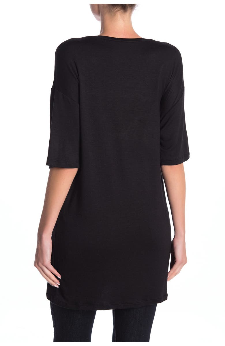 GO COUTURE Deep V-Neck Boyfriend T-Shirt, Alternate, color,