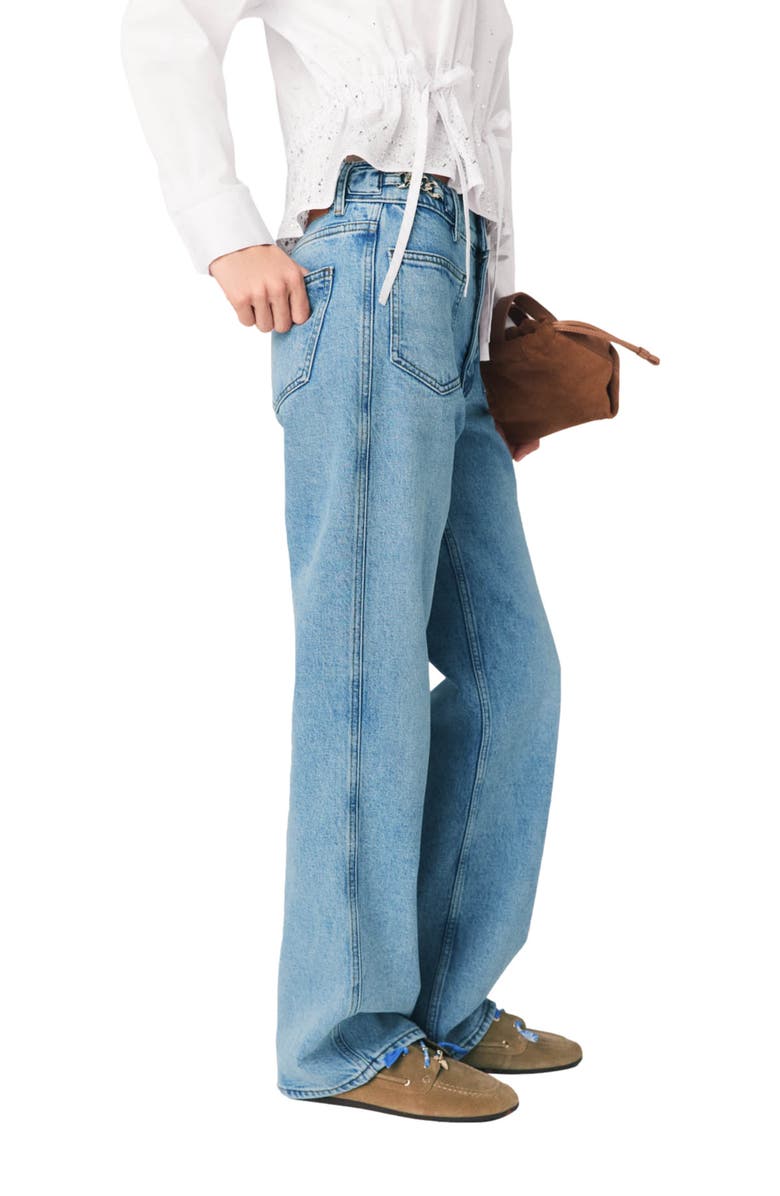 maje Straight jeans with chains, Alternate, color, Blue