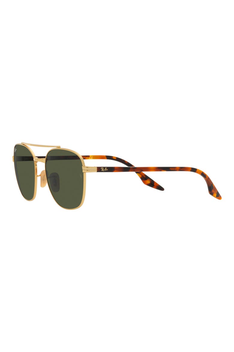 55mm Square Sunglasses, Alternate, color, GOLD FLASH