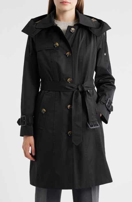 London Fog Heritage Trench Raincoat with Removable Hood