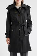 London Fog Heritage Trench Raincoat with Removable Hood