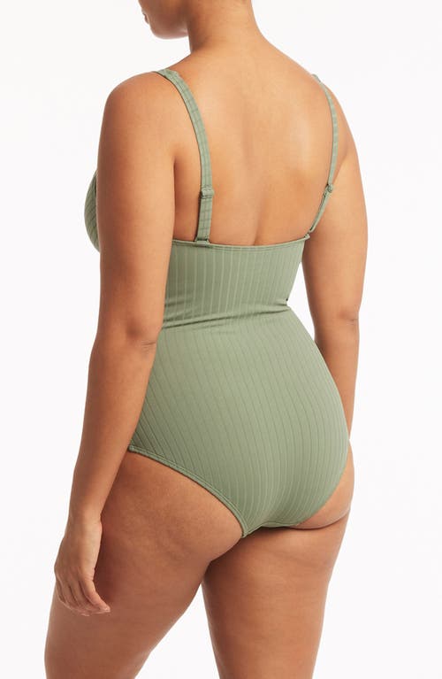 Sea Level Vesper Cross Front One-piece Swimsuit