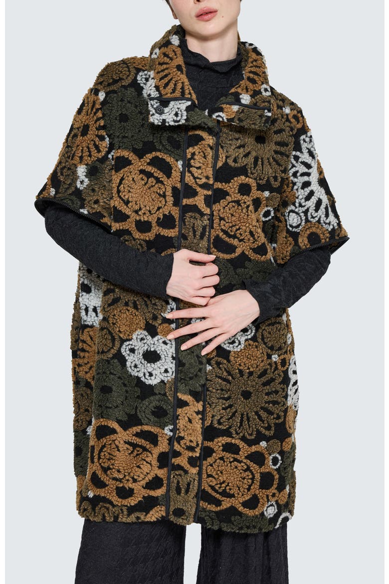 Sorelle Convertible Poncho-Jacket, Main, color, Olive