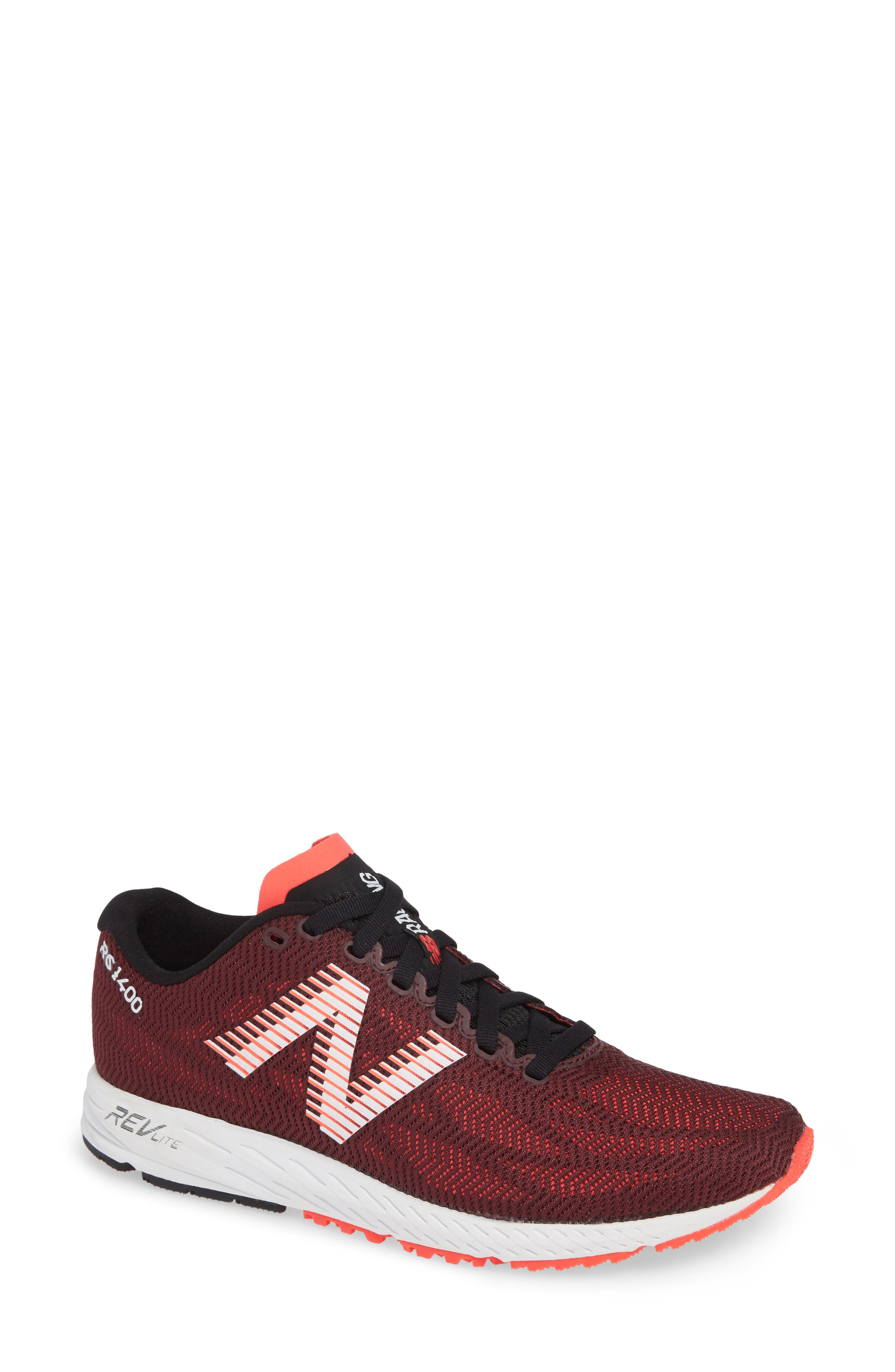 '1400' Running Shoe, Main, color, BURGUNDY