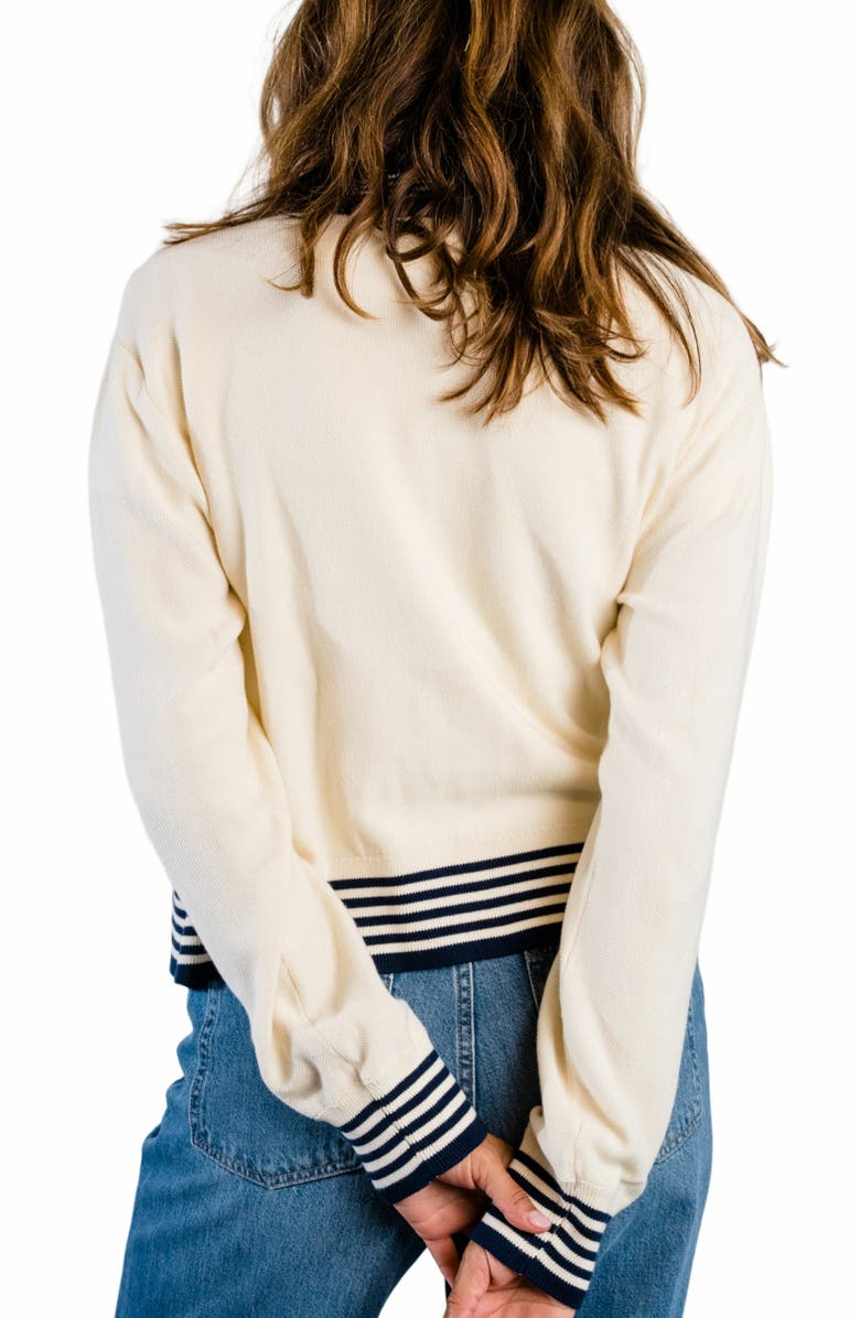 ABLE Madilyn Varsity Cardigan, Alternate, color,