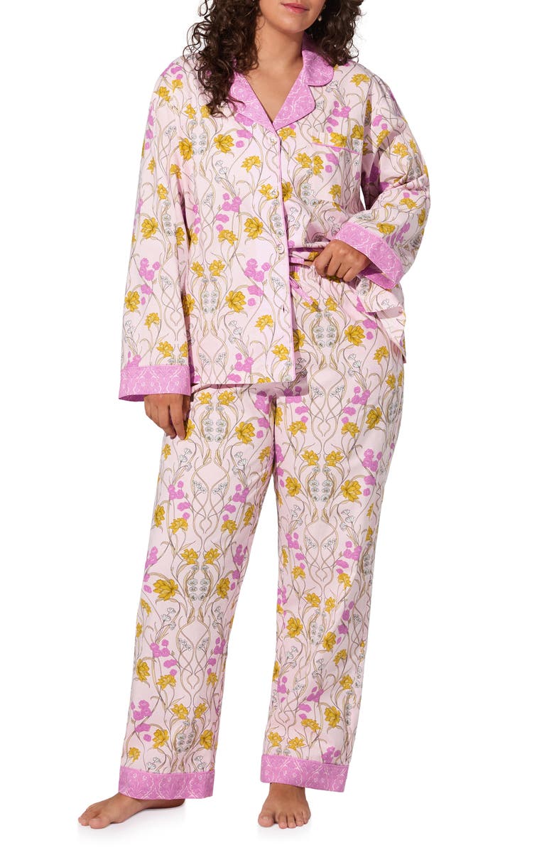 BedHead Pajamas Organic Cotton Poplin Pajamas, Alternate, color, Fleur Nouveau