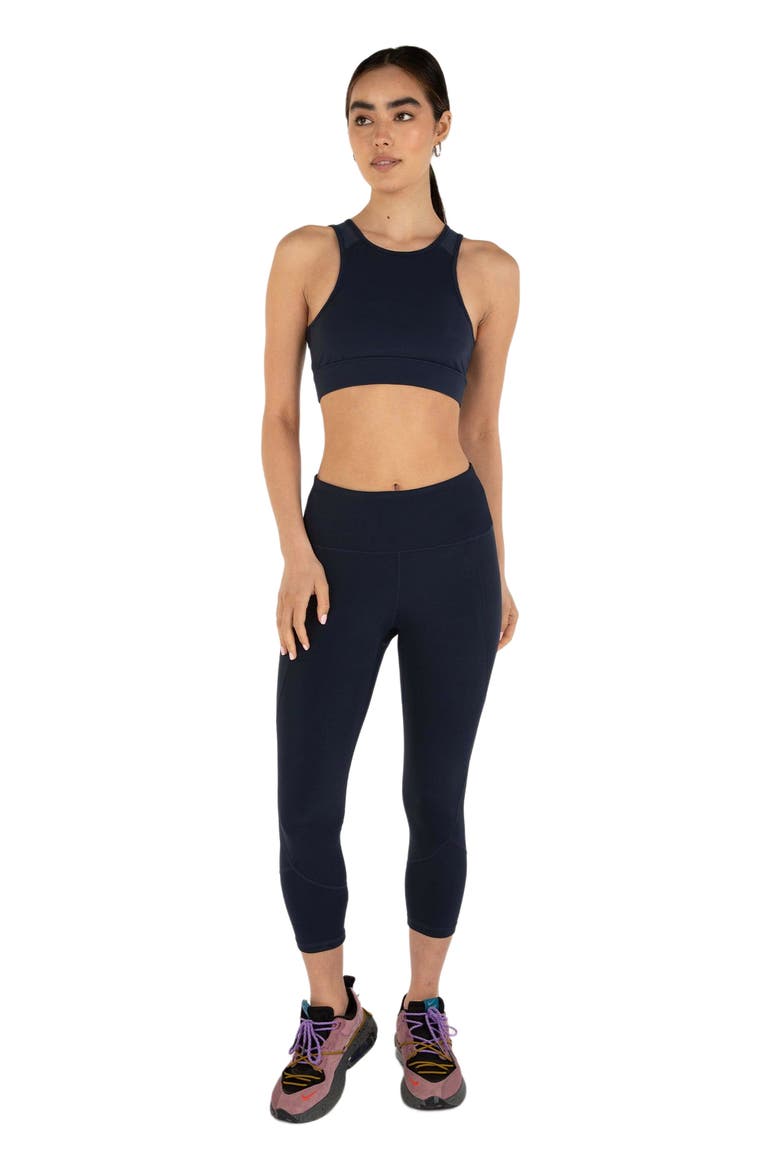 Power Up Silkiflex Leggings 21.5", Main, color, Cool Navy