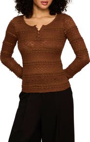 Sanctuary Lovely Lace Henley