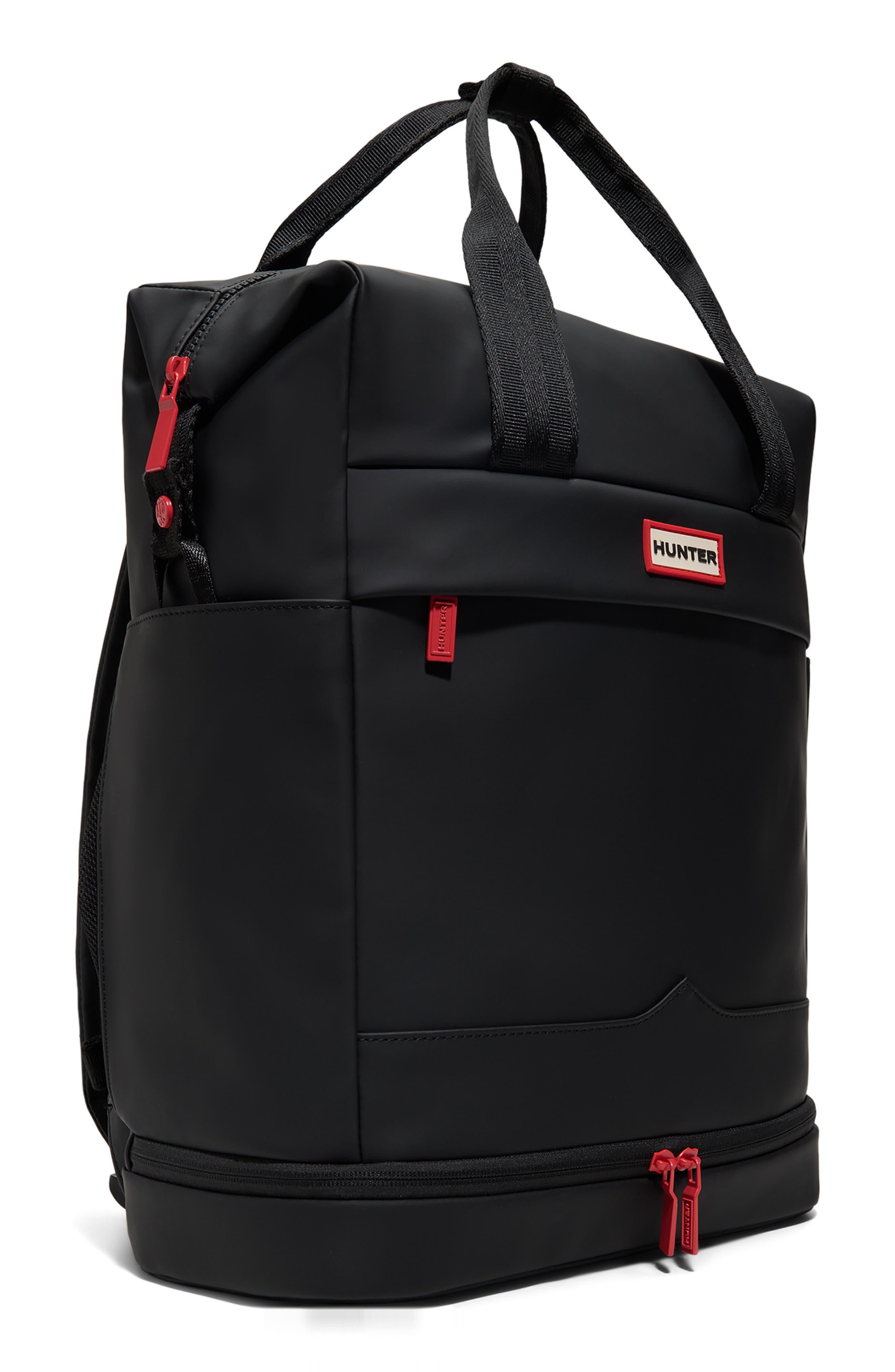 Hunter Urban PU Backpack, Alternate, color, Black
