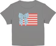 Lost Gods Junior's Bow Bars and Stars Short Sleeve Baby T-Shirt