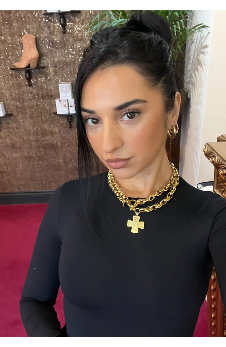 sccollection Madonna Necklace, Alternate, color, Gold