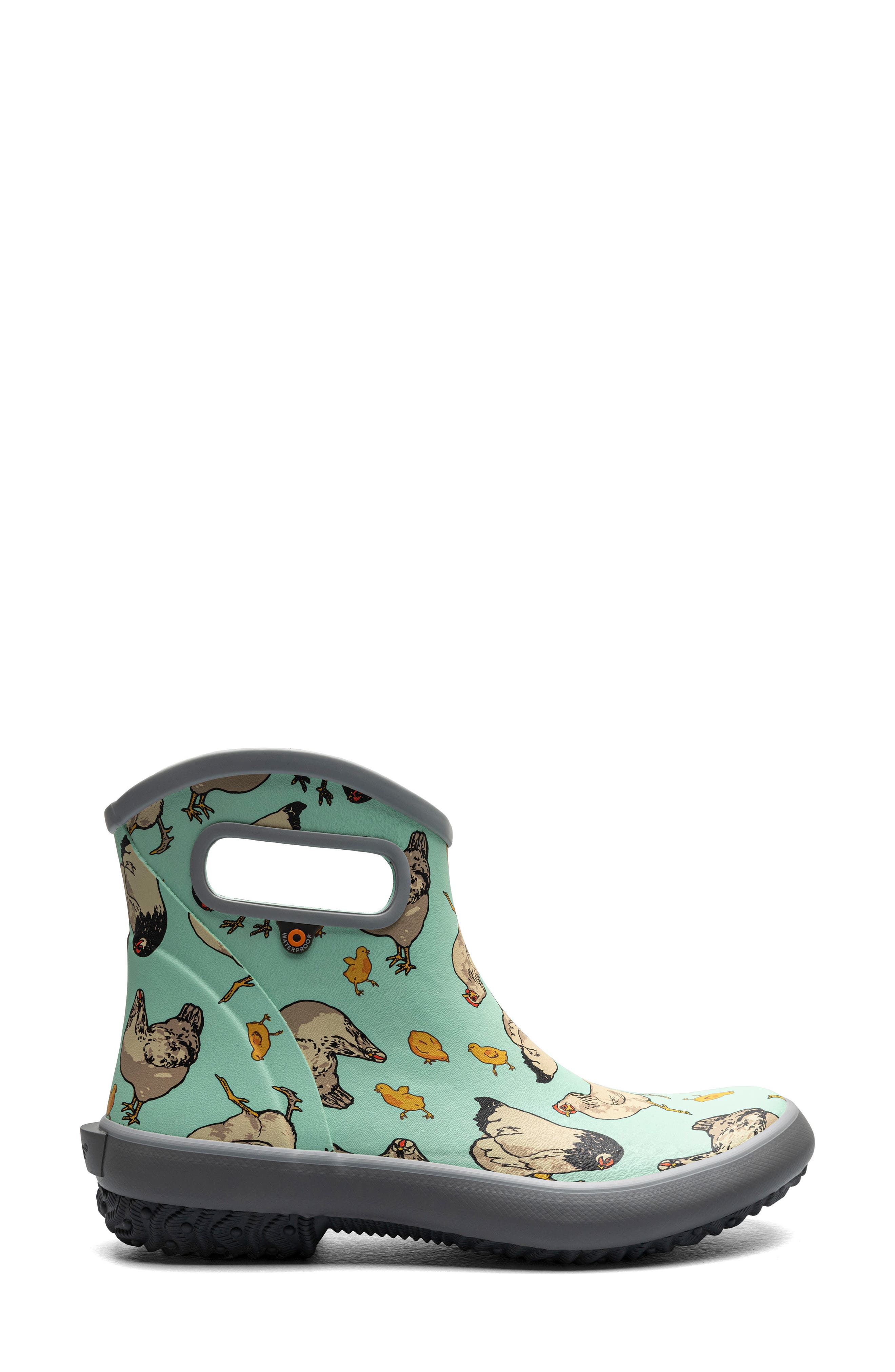 Patch Waterproof Rain Boot, Alternate, color, AQUA MULTI