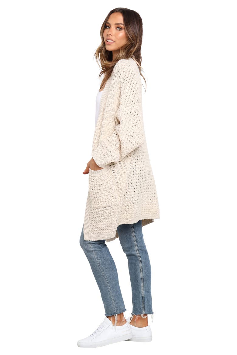 Leyonie Long Cardigan, Alternate, color, CREAM