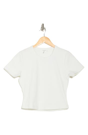Rag & Bone Rb Enhance Baby Tee In White