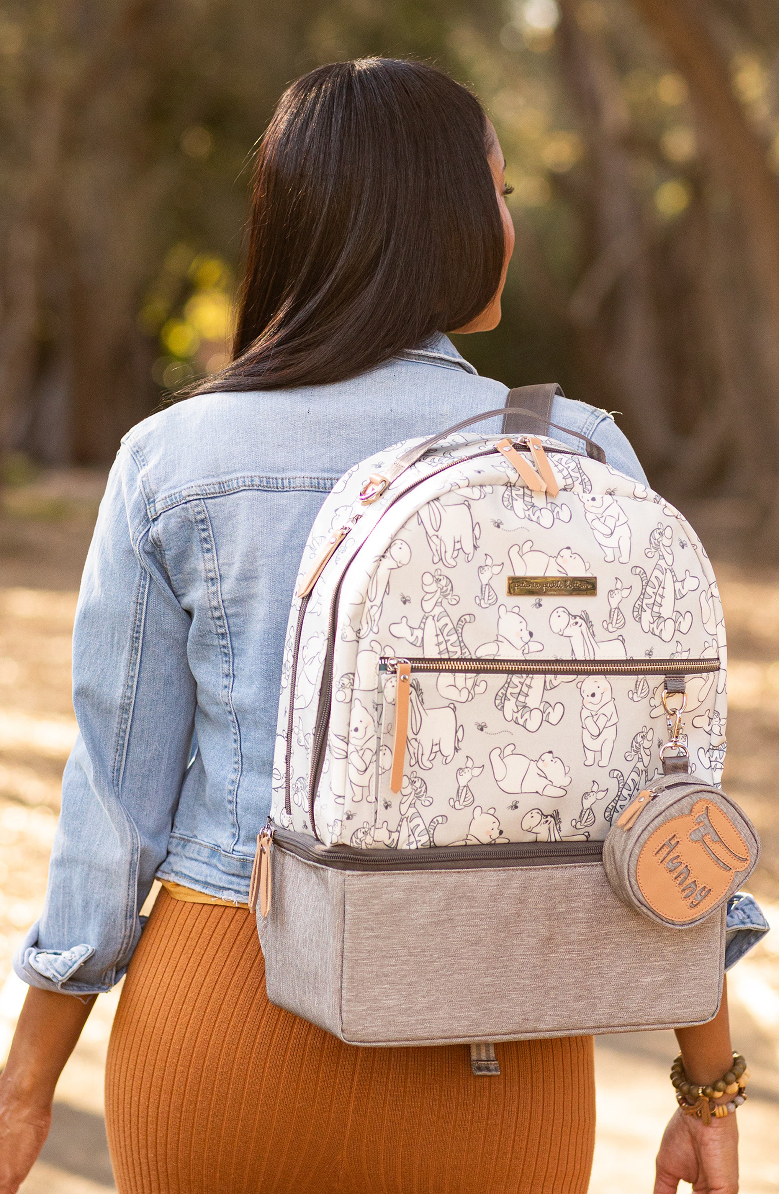 Petunia Pickle Bottom x Disney Playful Pooh Axis Diaper Backpack, Alternate, color, 