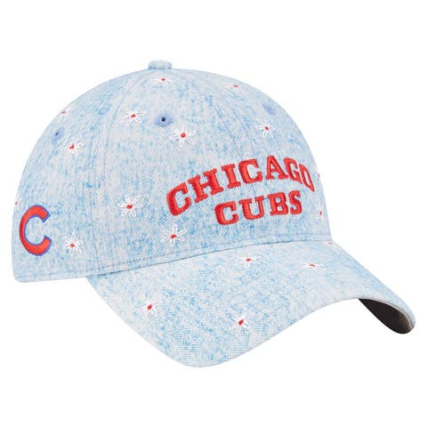 Women's New Era  Light Blue Chicago Cubs Daisy All Over 9TWENTY Adjustable Hat