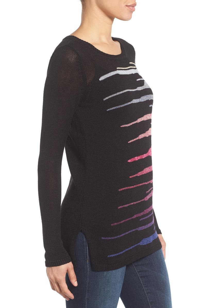 NIC+ZOE 'Speared' Print Lightweight Sweater, Alternate, color, 
