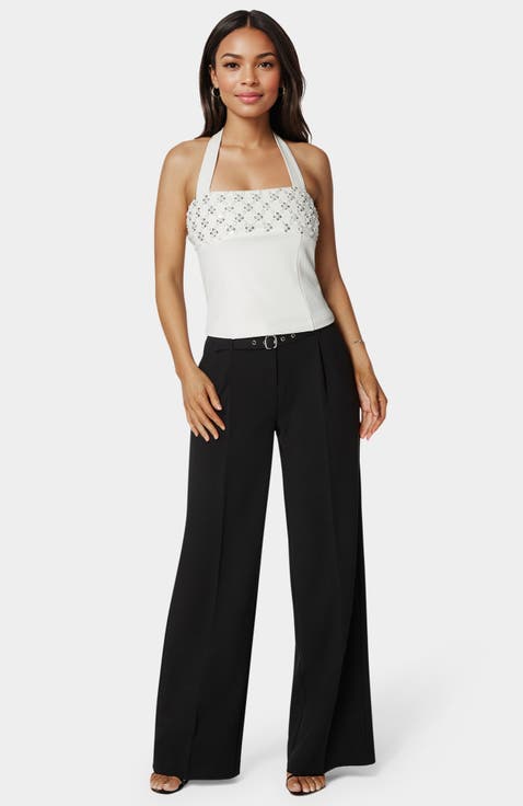 Halter Neck Bead Sequin Top