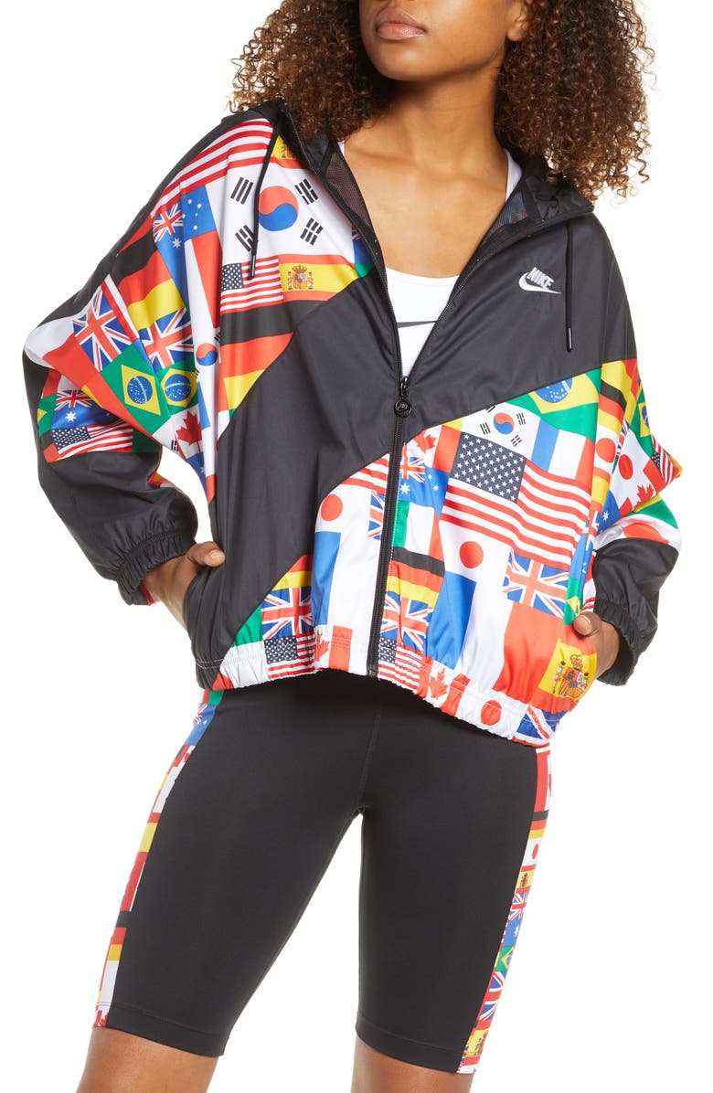 Nike Hooded Woven Jacket, Main, color, 