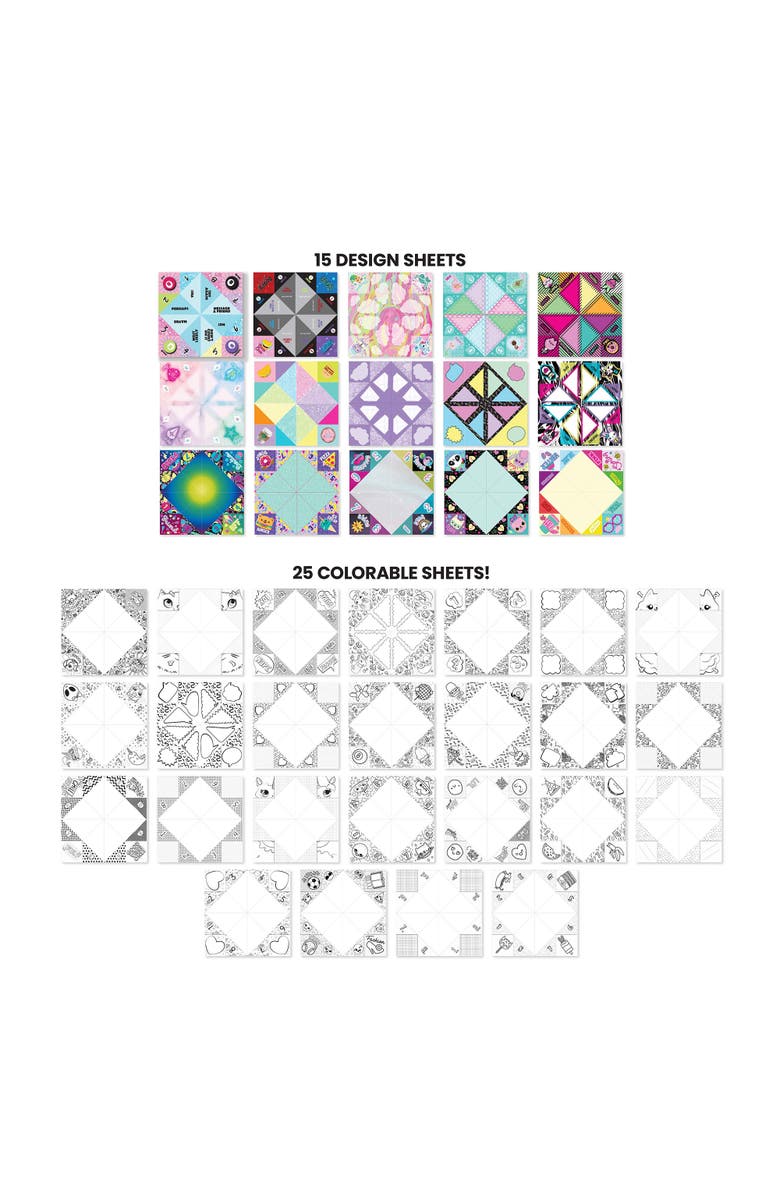 Fashion Angels Secret Message Fortune Teller Set 40 Origami Sheets, Alternate, color, Multicolored