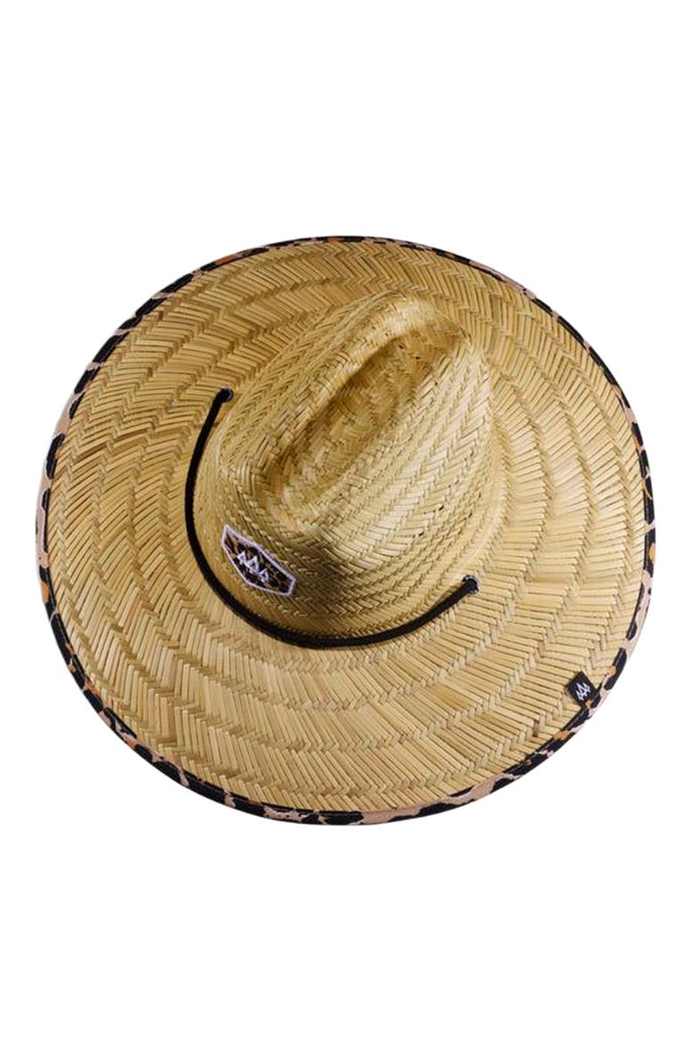 Hemlock Big Cat Straw Lifeguard Hat, Alternate, color, Cheetah Print