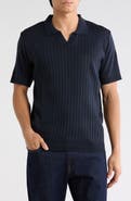 TOM BAINE Johnny Collar Knit Polo Sweater