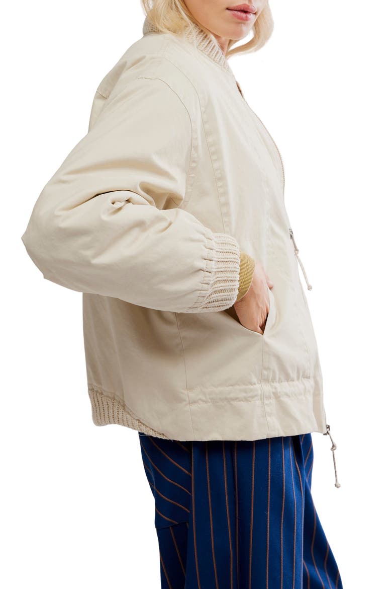 Jax Bomber Jacket, Alternate, color, ALMOND FLOUR