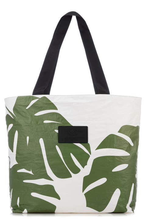 Day Tripper Monstera Water Resistant Tyvek® Tote