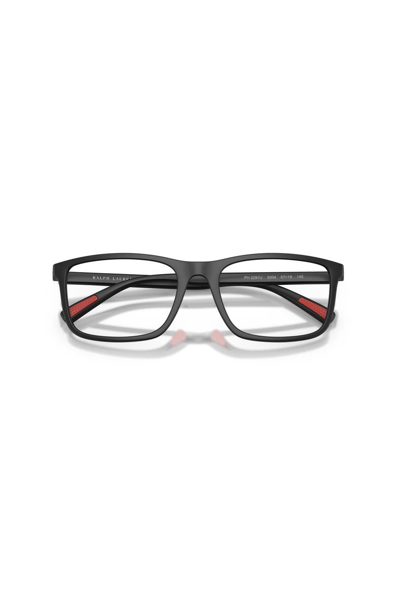 55mm Rectangle optical glasses, Alternate, color, Black
