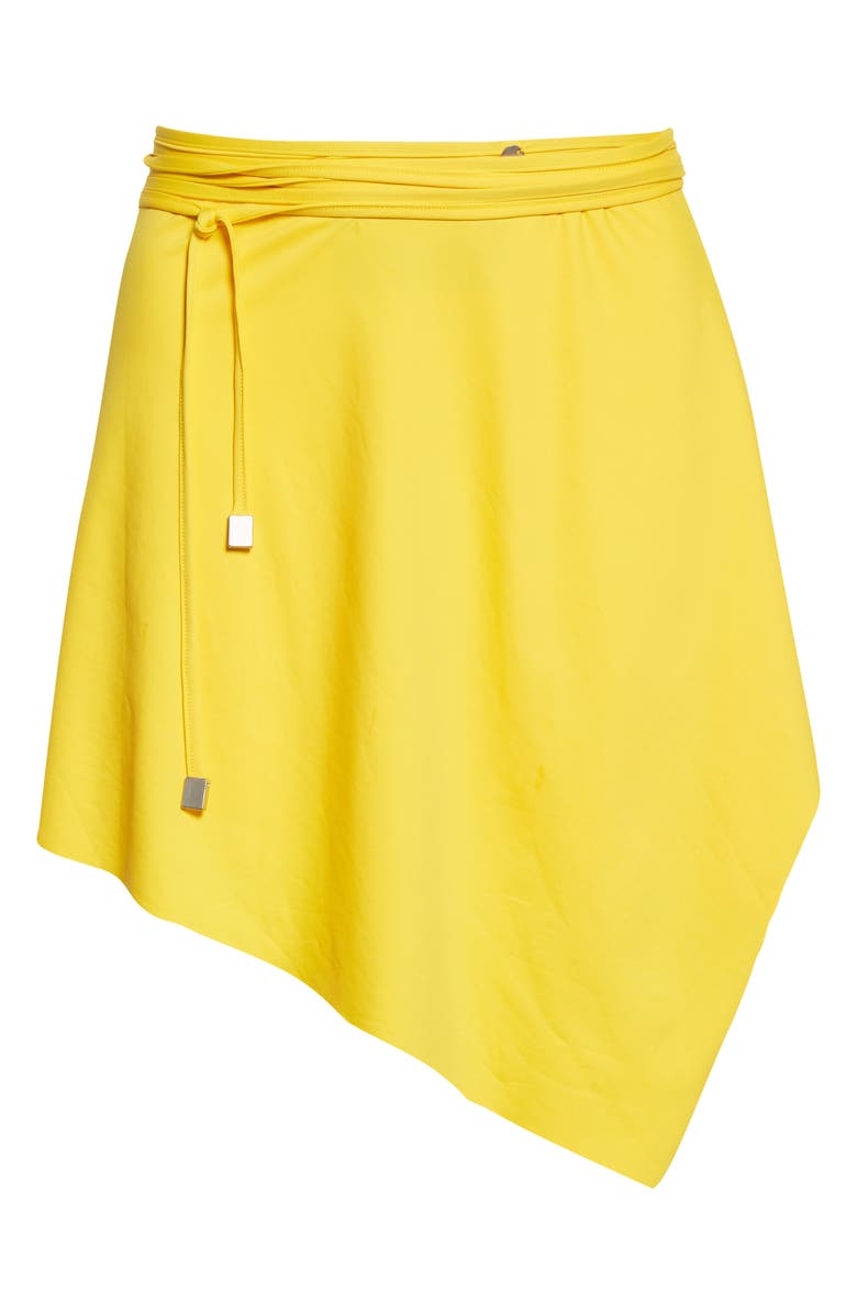The Attico Asymmetric Cover-Up Wrap Skirt, Alternate, color,