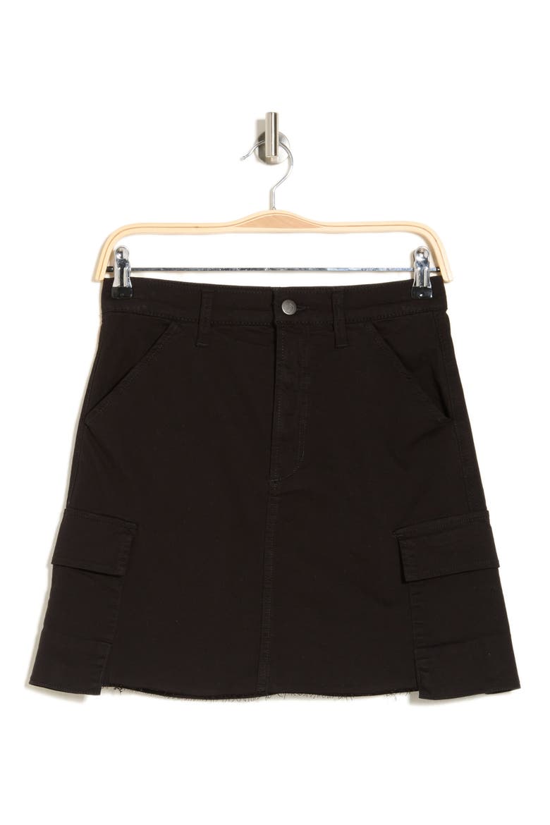 Cargo Miniskirt, Alternate, color, BLACK