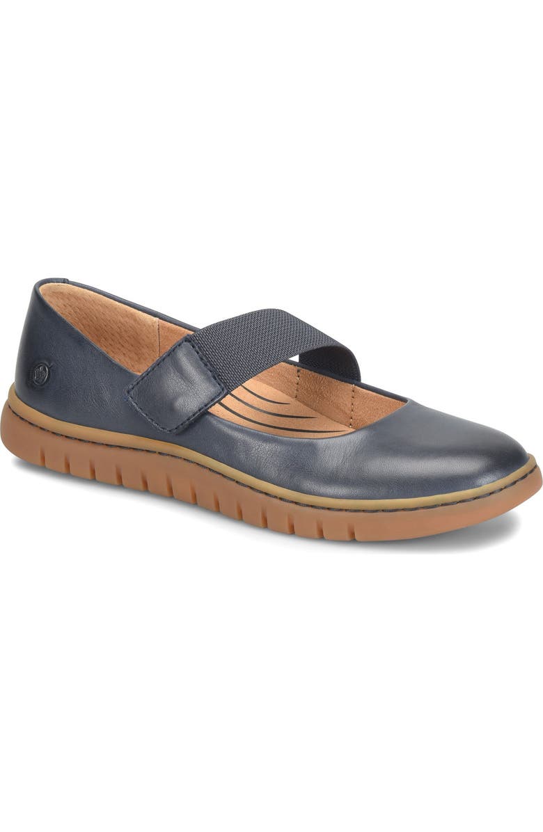Børn Flat, Main, color, Navy Leather