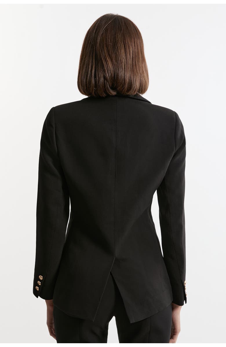 Karen Millen Tailored Single Breasted Blazer, Alternate, color, Black