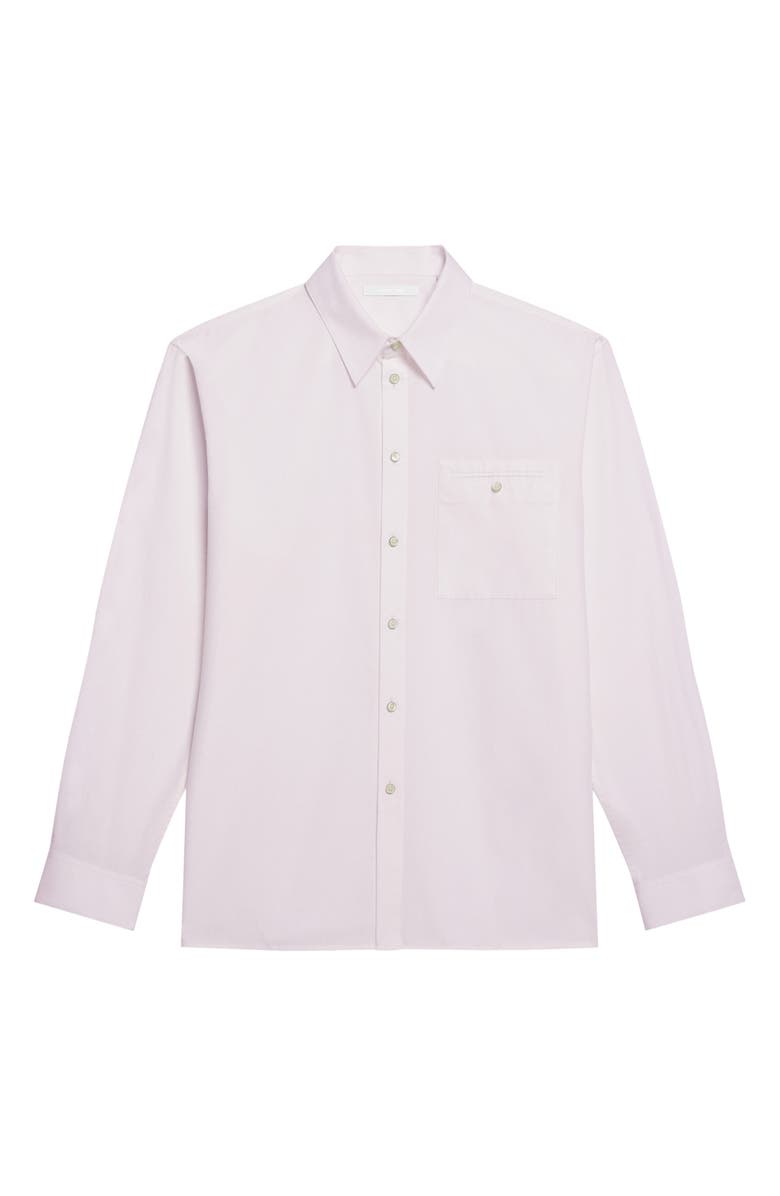 Helmut Lang Relaxed Solid Cotton Button-Up Shirt, Alternate, color, White