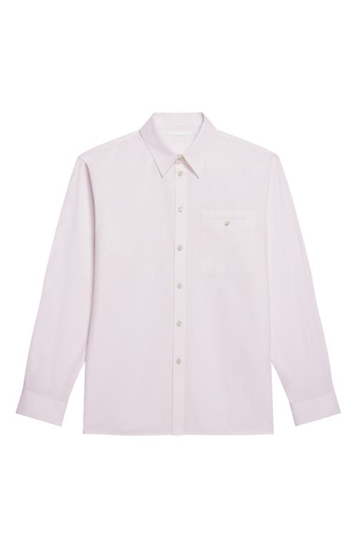 Helmut Lang Relaxed Solid Cotton Button-up Shirt In Multi