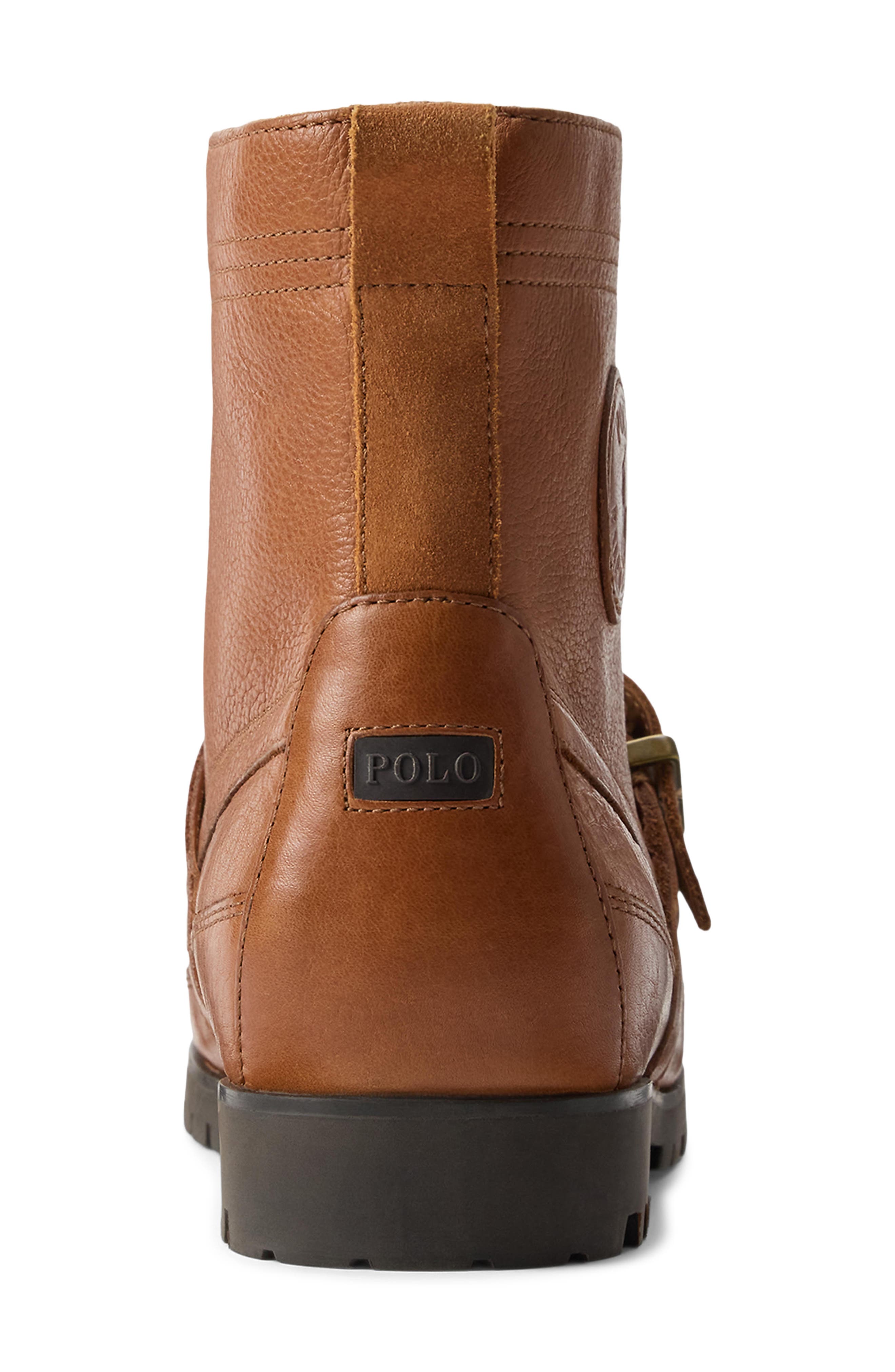 Polo Ralph Lauren Ranger Belted Boot, Alternate, color, Polo Tan