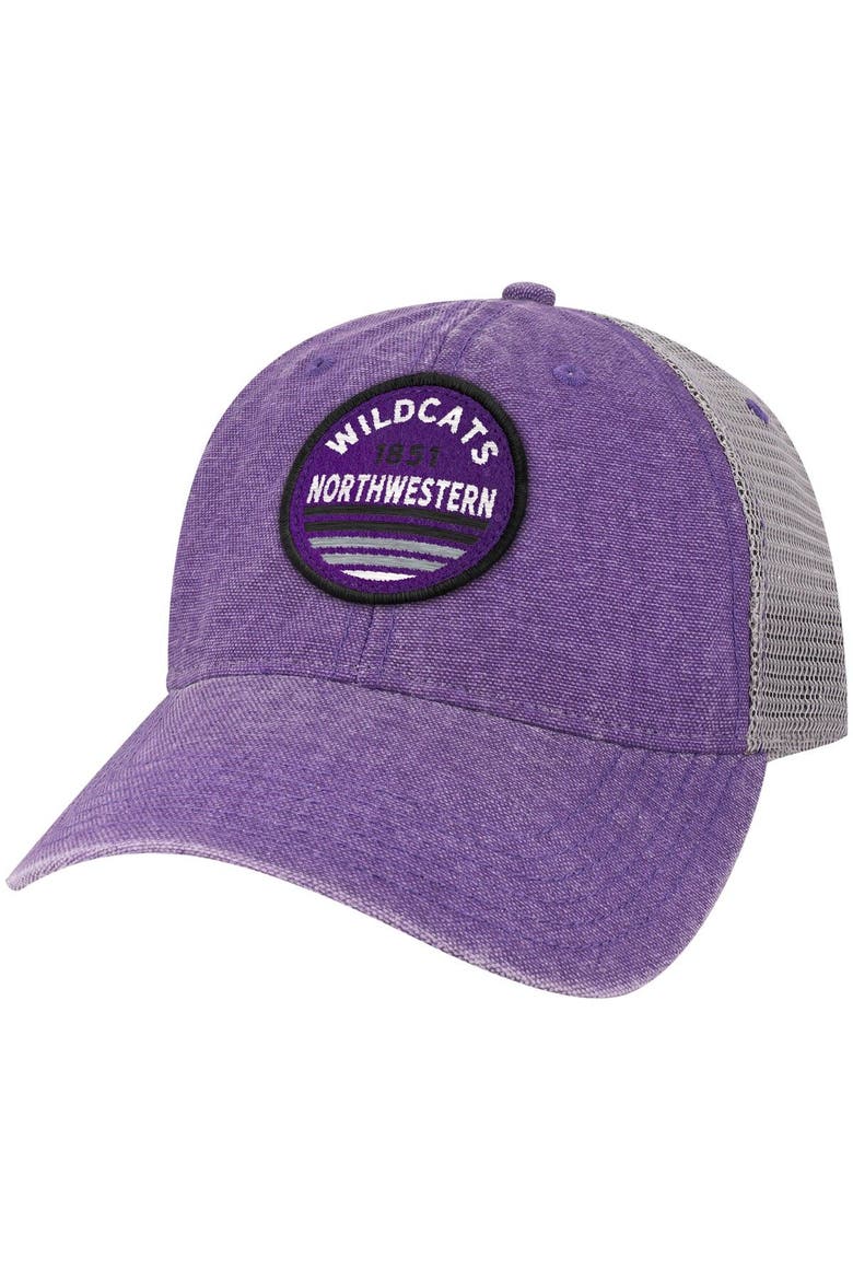 Men's Purple Northwestern Wildcats Sunset Dashboard Trucker Snapback Hat, Main, color, Purple