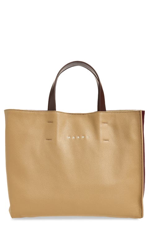 Museo Soft Colorblock Leather East/West Tote
