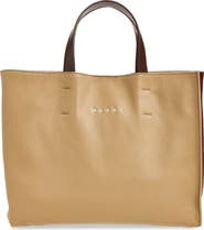 Marni Museo Soft Colorblock Leather East/West Tote