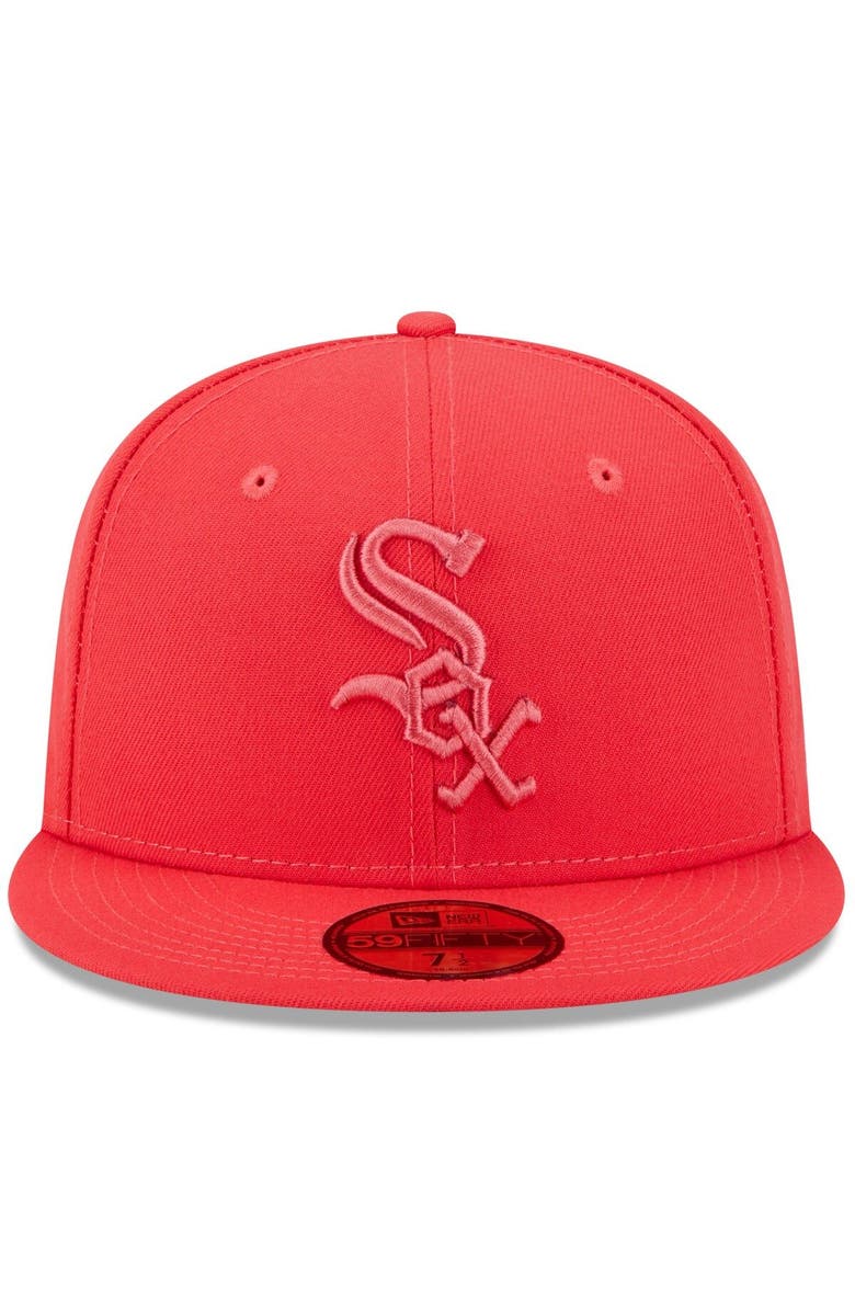 New Era Men's New Era Red Chicago White Sox 2023 Spring Color Basic 59FIFTY Fitted Hat, Alternate, color, Red