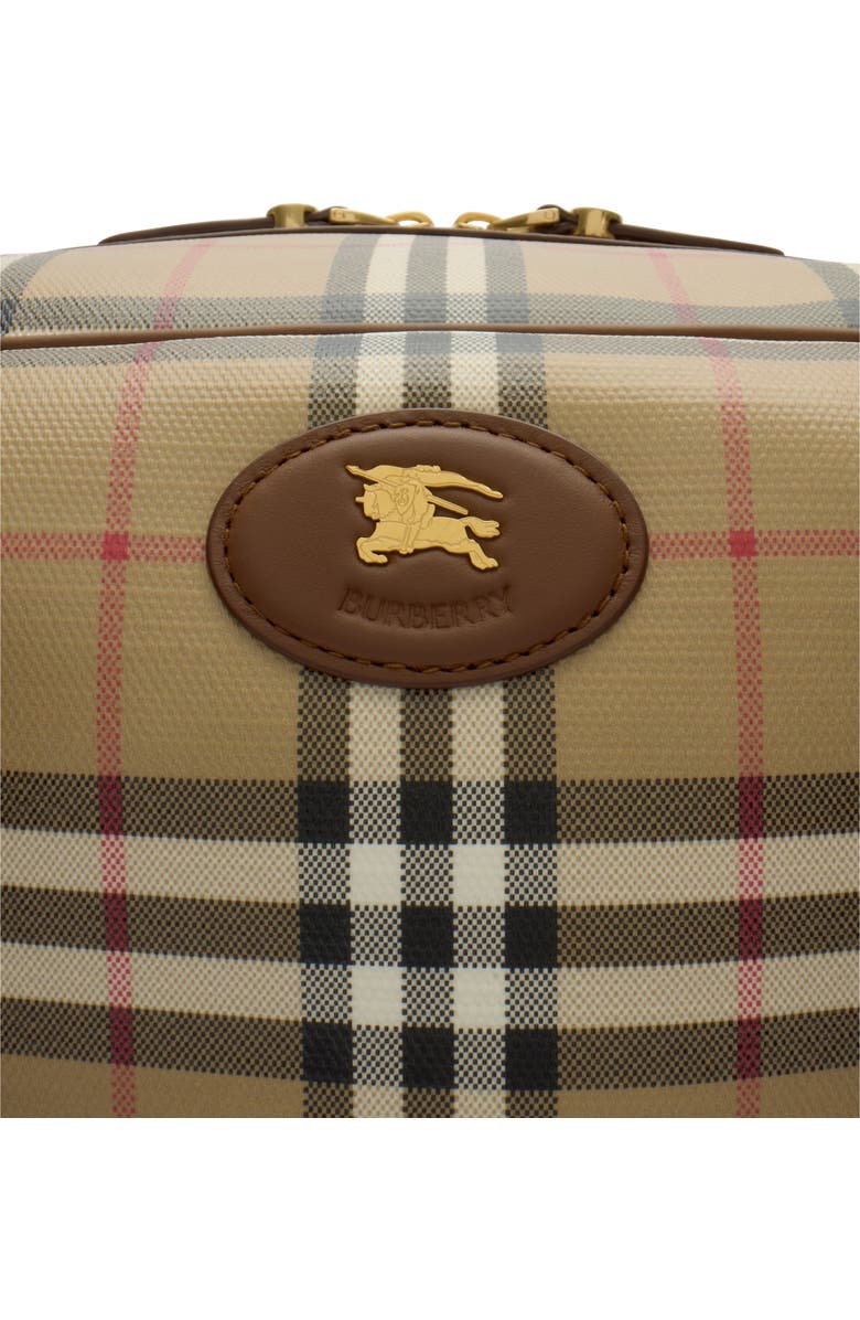 Burberry Check Holdall, Alternate, color, Archive Beige