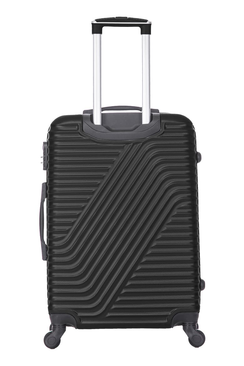 Travola Hardshell 3-Piece Spinner Luggage Set, Alternate, color, BLACK